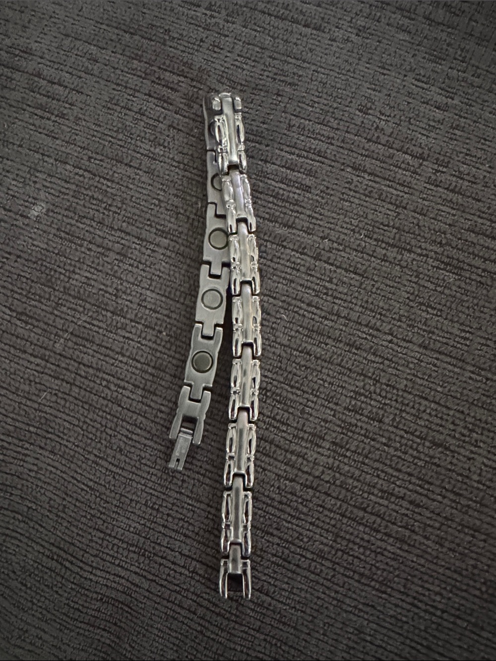 Stainless Steel Magnetic Therapy Link Bracelet 8”